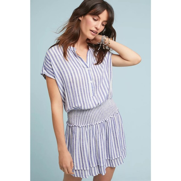 Rails Dresses & Skirts - Rails Angelina Boracay Stripe Tunic Dress Linen Small Beach Nautical Vacation